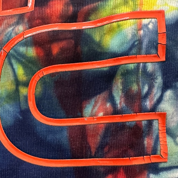 Zumba Fitness Multicolor Tie-Dye Leggings with Navy Accents - Picture 7 of 10